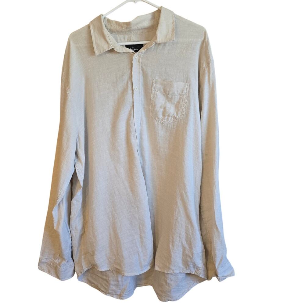 Rails Wyatt cream button down shirt mens XXL stain